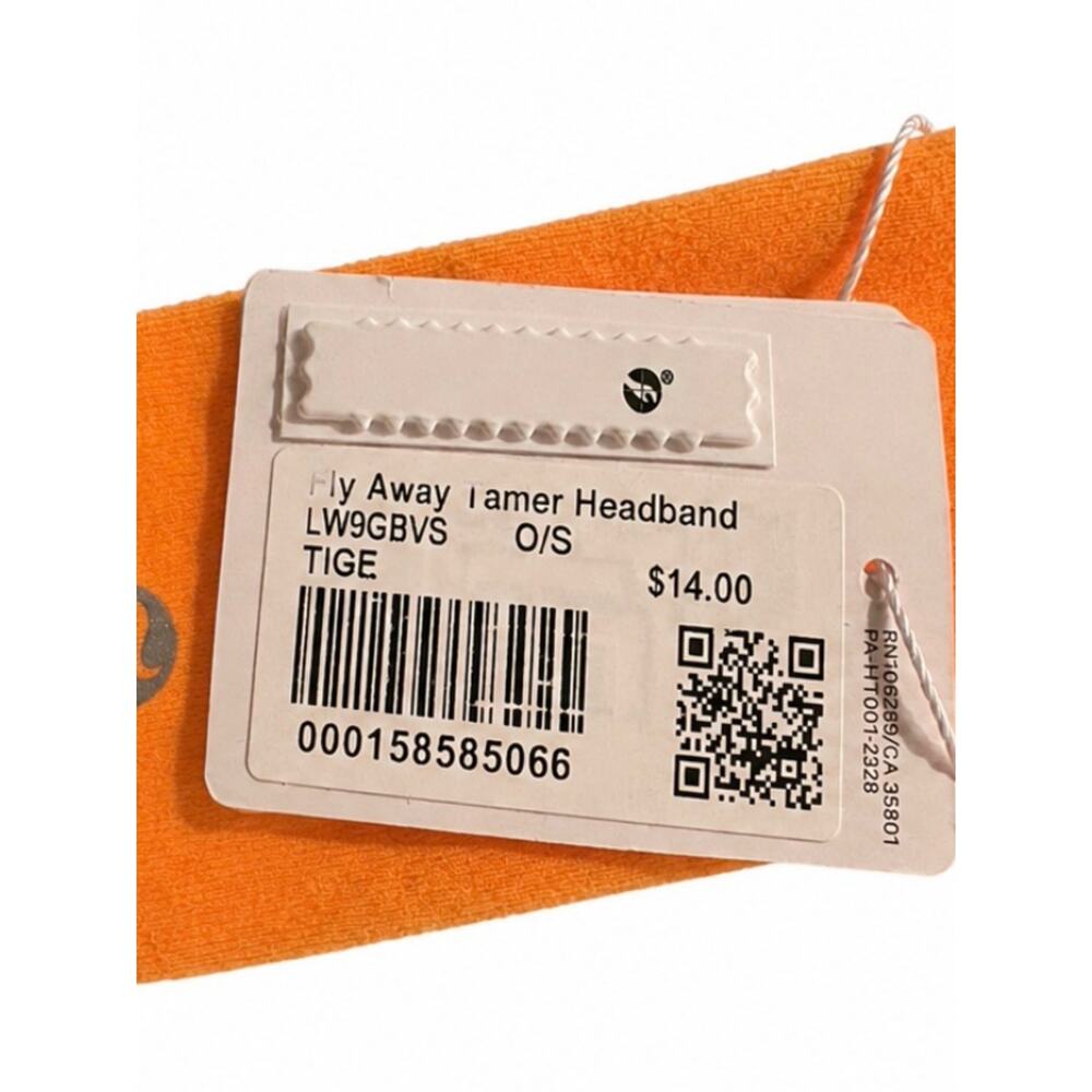 Lululemon Fly Away Tamer Headband | Tiger Orange | NWT - Picture 3 of 3